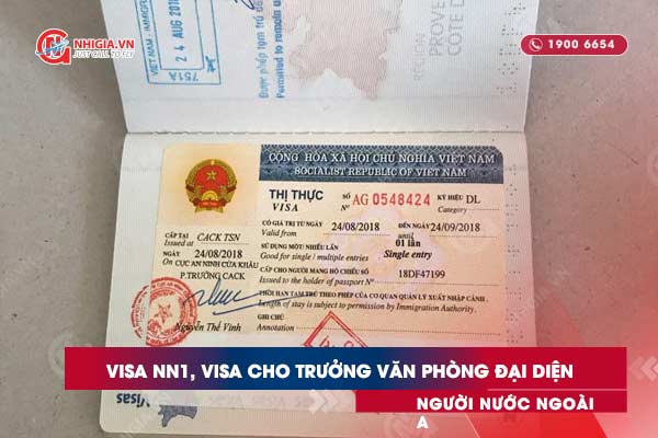 Visa NN1, visa cho trưởng văn phòng đại diện người nước ngoài